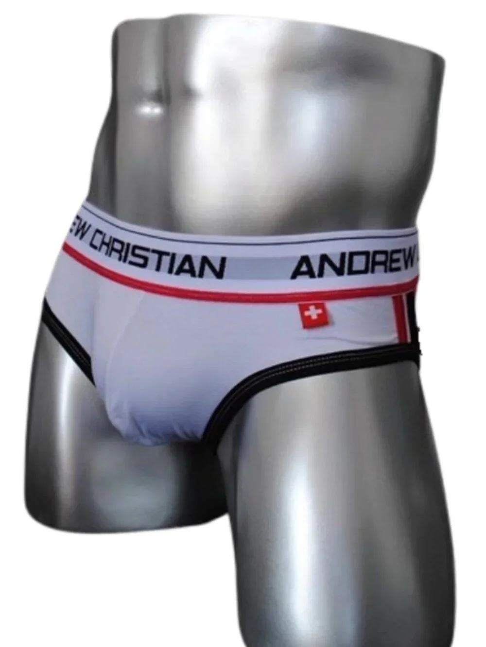 Andrew Christian Vintage Briefs Large White NEW